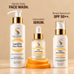 Brightening Essentials Trio - Aqua Élite Face Wash + Vit-C Éclat Serum + Clear Sun Defense SPF 50++